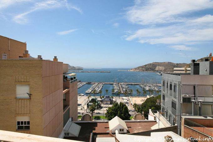 Veduta del porto e sulla baia di Cartagena - Spagna