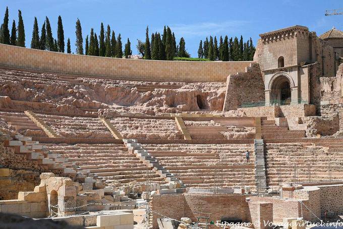 Anfiteatro del teatro romano, Cartagena - Spagna
