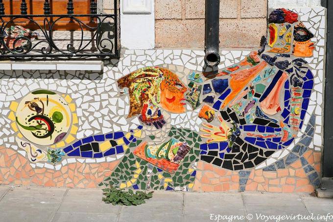 Costa Calida, Aguilas, mosaico muro - Spagna