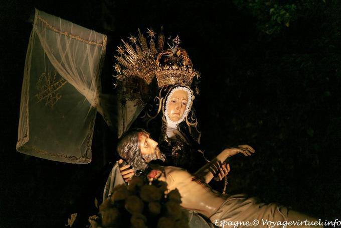 Cuenca, il pianto processione Vergine - Spagna