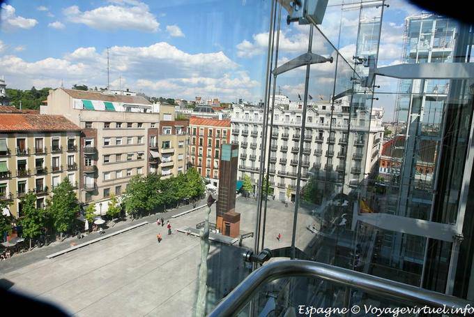 Madrid Atocha Museo Reina Sofia vista dall'ascensore - Spagna