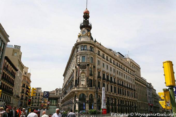 Madrid Calle de Alcala, Banco de Credito Espana - Spagna
