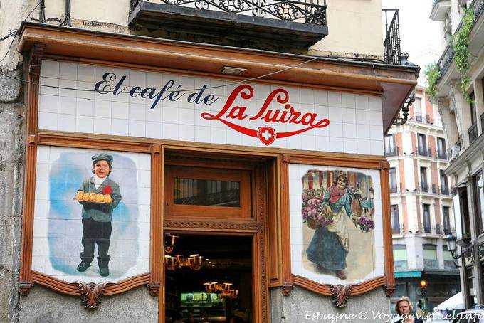 Madrid, Carrera San Jeronimo, Cafe de la Luiza - Spagna