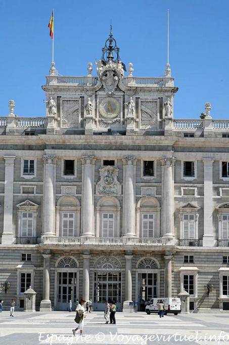 Ingresso principale da Calle Bailen, Palacio Real, Madrid - Spagna