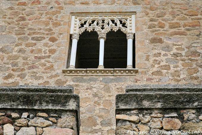 Finestra reale del castello Manzanares el - Spagna