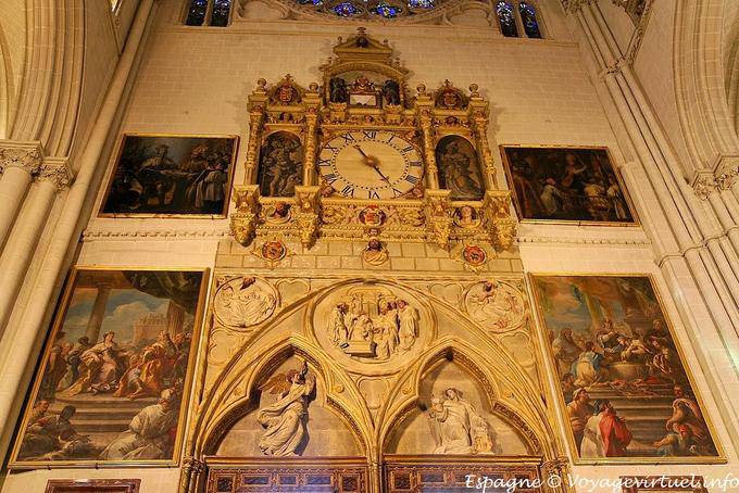 Cattedrale di Toledo, orologio e dipinti - Spagna