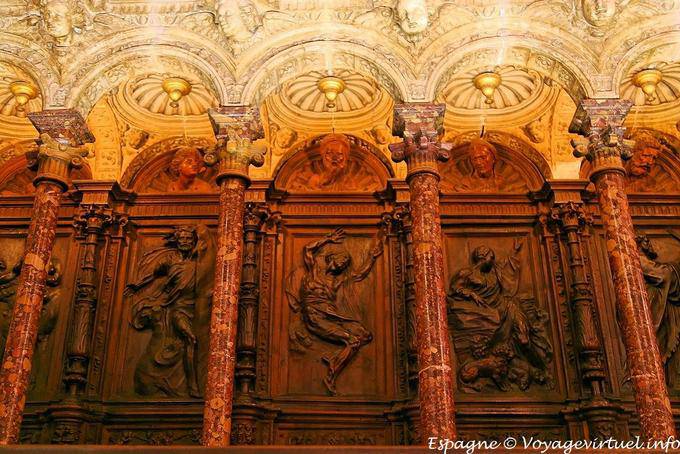 Cattedrale di Toledo, ricche decorazioni - Spagna