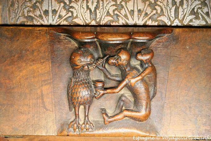 Cattedrale di Toledo, sculture in legno - Spagna