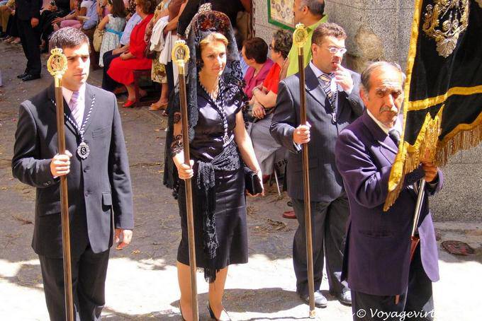 Singolare processione per la processione del Corpus Domini, Toledo - Spagna