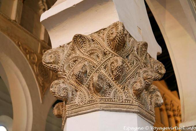 Pilastri decorativi Finesse, Sinagoga di Santa Maria la Blanca, Toledo - Spagna