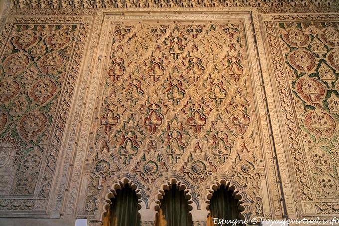 Magnificenza architettonica sopra l'Arca Santa, El Transito Synagogue, Toledo - Spagna