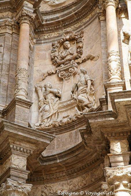 Cattedrale di Valencia, particolare della Puerta de Los Hierros - Spagna