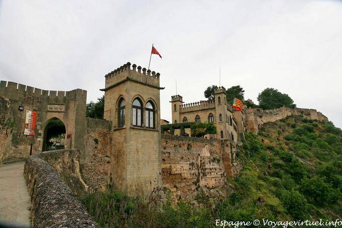 Prospettiva sul lato nord della fortezza, Xativa - Spagna