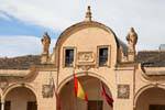 Lorca, particolare della facciata del Ayuntamiento, Spagna.