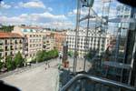 Madrid Atocha Museo Reina Sofia vista dall'ascensore, Spagna.