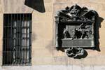 Madrid Calle Atocha, Don Chisciotte San Sebastian, Spagna.
