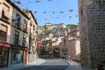 Toledo, Calle de Arrabal, Spagna.