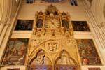 Cattedrale di Toledo, orologio e dipinti, Spagna.