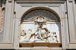 Toledo, particolare della facciata del convento, Spagna.