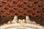Chiostro soffitto alto, Monasterio San Juan de los Reyes, Toledo, Spagna.