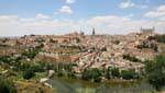 Toledo, Vista dal Ermita Virgen del Valle, Spagna.