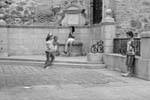 Toledo, in bianco e nero, Spagna.