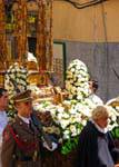 Custodia, orafo ostensorio processione del Corpus Domini a Toledo, Spagna.
