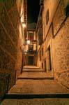 Toledo, marce di strada, notte, Spagna.