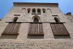 Una facciata di El Transito Synagogue, Toledo, Spagna.