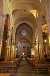 Úbeda, la navata della chiesa di San Pablo, Spagna.
