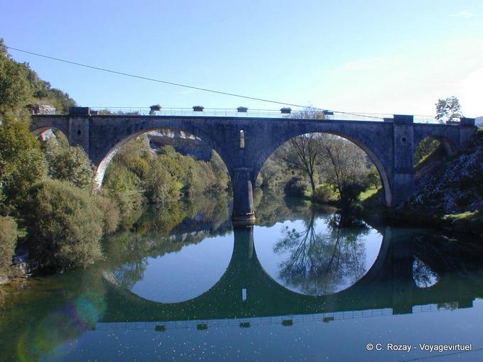I catorcio Ponte, Cléron, Doubs, Francia