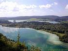 Vista panoramica sul lago e il Grand Maclu Ilay, Giura - Franca Contea, Francia.