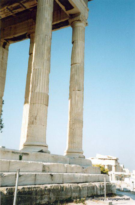 Acropolis, colonne del Partenone, Atene - Grecia
