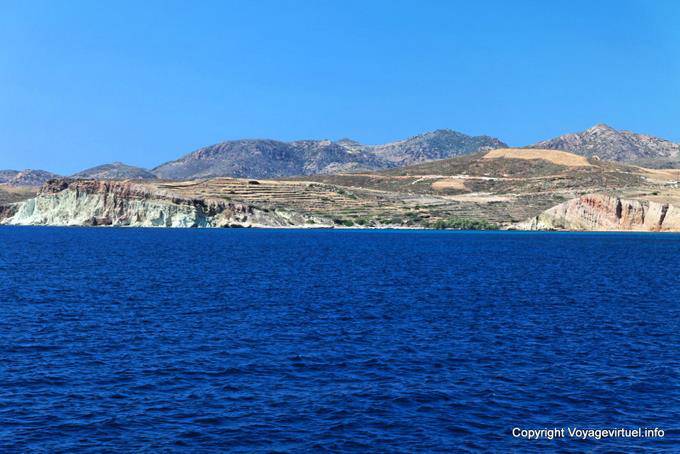 Kimolos, scogliere colorate - Grecia