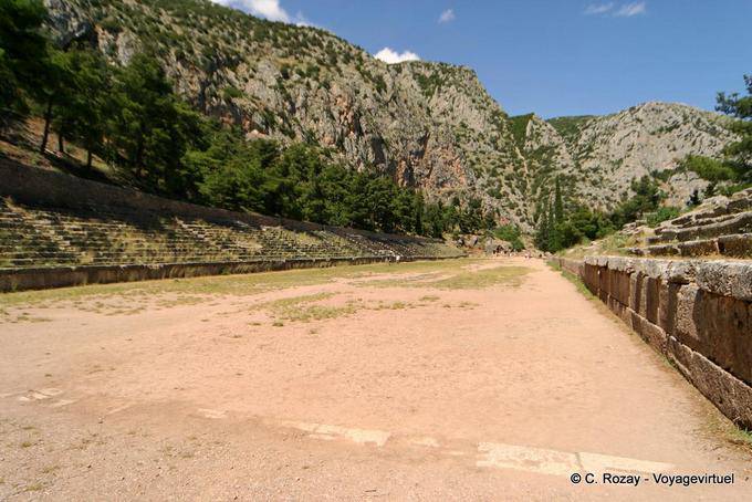Panorama dello stadio, Delphi - Grecia