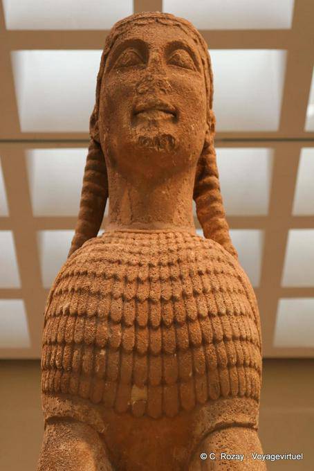 Sfinge viso, Delphi Museum - Grecia