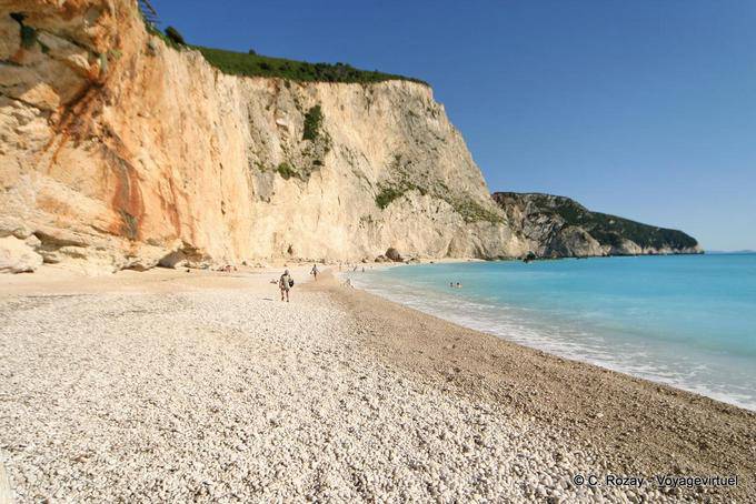 Beach sotto la scogliera, Porto Katsiki Lefkada - Grecia