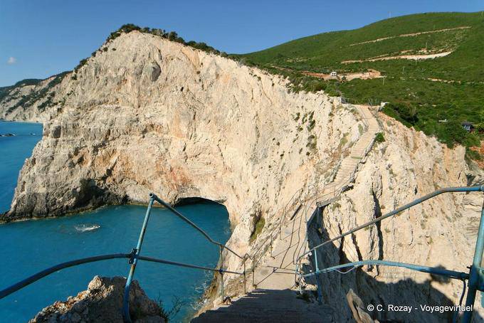 Gesso scogliere bianche di Lefkada, Porto Katsiki - Grecia