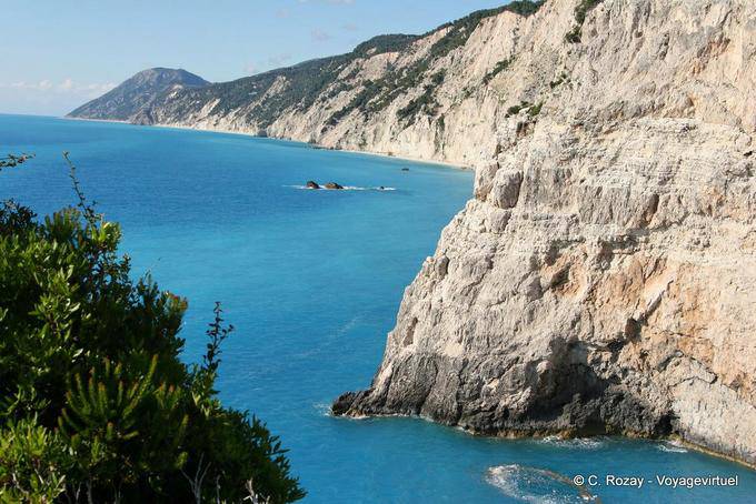Coast e le scogliere di Porto Katsiki Lefkada - Grecia