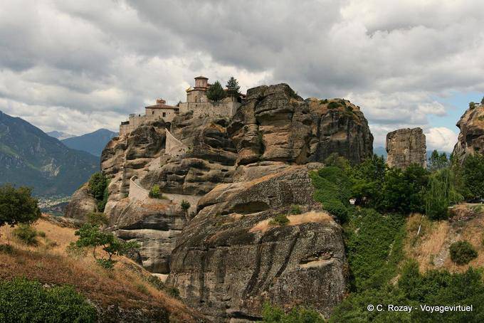 Vista dal monastero di Varlaam, Meteora - Grecia