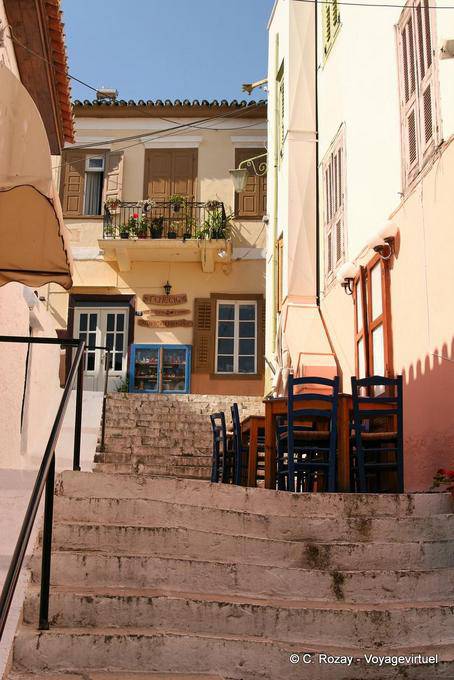 Nafplion scala dalla città bassa - Grecia