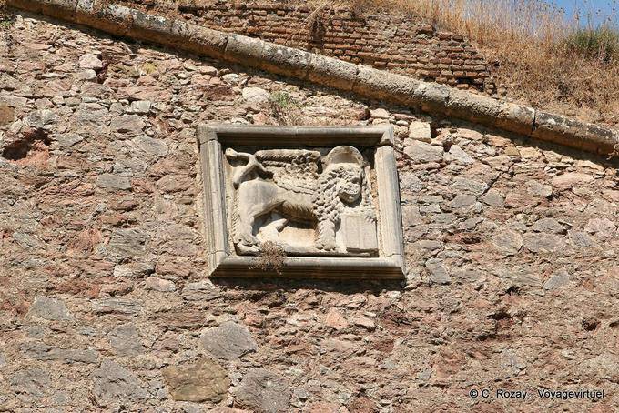 Venetian leone bastione Grimani, Nafplion - Grecia