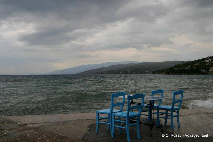 Terrazza di fronte al mare, Milina, Pelion - Grecia