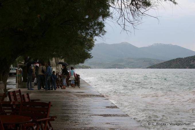 Passeggiata Rainy dal mare, Pelion Milina - Grecia