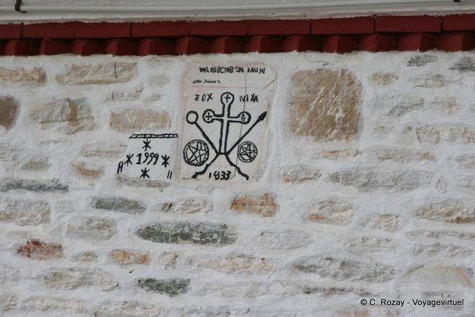 Religiosi iscrizione Pinakates, Pelion - Grecia