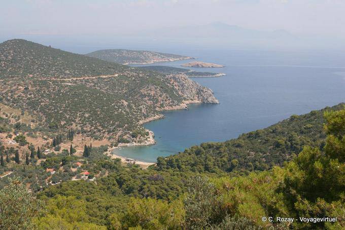 Vista dall'alto del Vagionia, Poros - Grecia