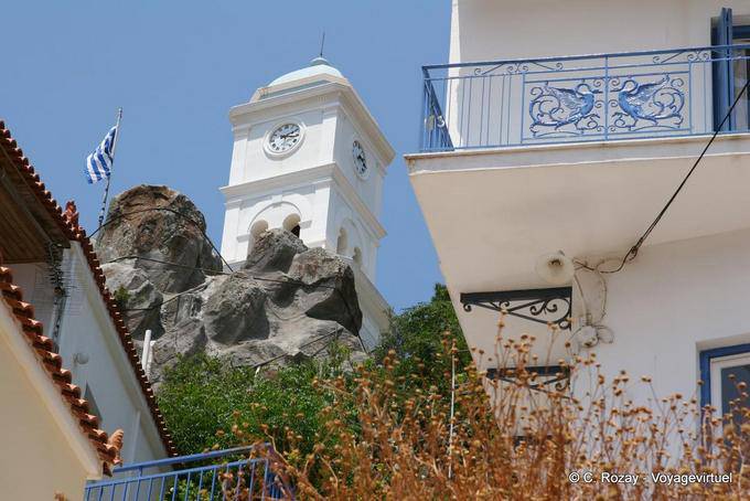 Piton della torre dell'orologio, Poros - Grecia