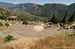 Panorama sul teatro, Delphi, Grecia.