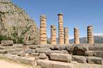 Le colonne del Tempio di Apollo, Delfi, Grecia.