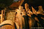 Barile e botte in cantina, il Monastero Grande Meteor, Meteora, Grecia.
